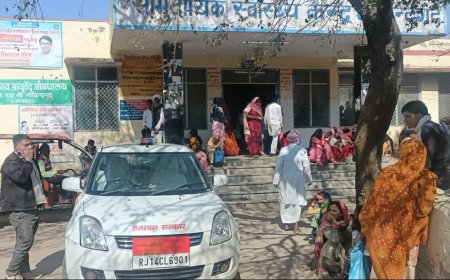 उपखंड अधिकारी गोविंदगढ़ ने किया अस्पताल का  निरीक्षण