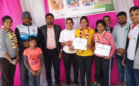 ब्लाॅक स्तरीय खेलकुद प्रतियोगिता का हुआ आयोजन,  युवाओ मे दिखा जोश