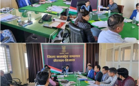 भिवाड़ी जल भराव समस्या के संबंध में जिला कलक्टर ने ली बैठक