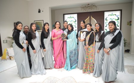 मथुरा का नाम रोशन करके आये दिशा इंस्टिट्यूट ऑफ फैशन टेक्नोलॉजी के छात्राओ से मिली सांसद हेमा मालिनी