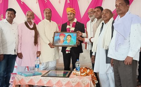 सैनी समाज ने उपखंड अधिकारी राहुल सैनी का कोटपूतली में स्वागत