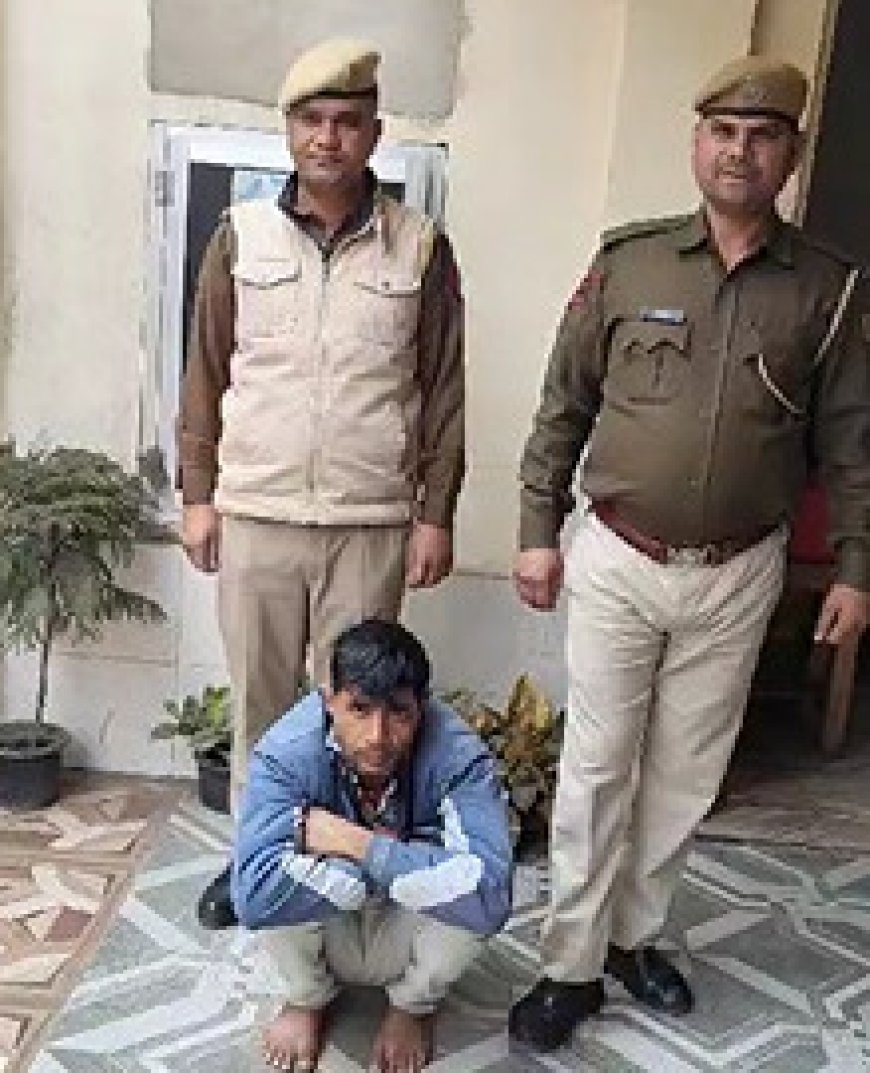 भिवाड़ी पुलिस के हत्थे चढ़ा शराब तस्कर पुलिस टीम ने पंजाब से दबोचा। बदमाश पर 5हज़ार् का इनाम था घोषित