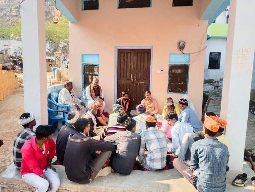 भाजपा के गांव चलो अभियान के तहत ठुमरेला गांव में हुआ सभा का आयोजन
