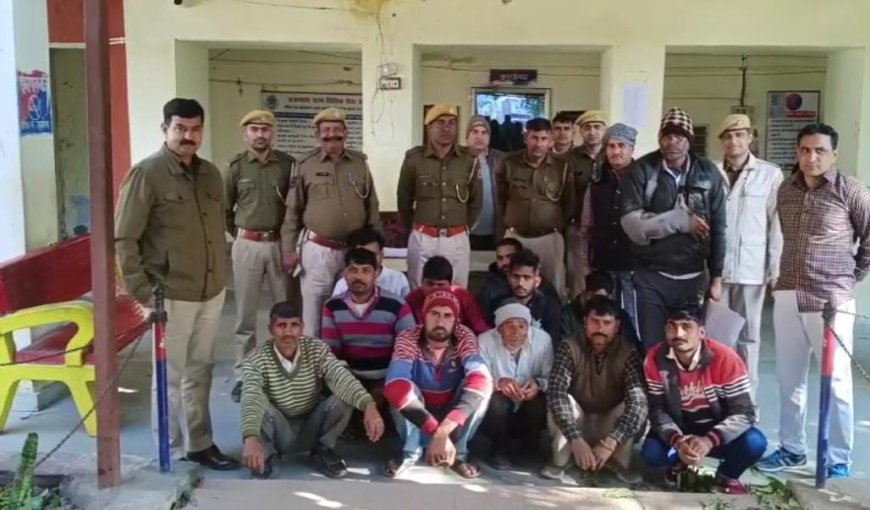 धौलपुर पुलिस  की 73 टीमों ने 284 स्थानों पर दी दबिश: 133 अपराधी गिरफ्तार