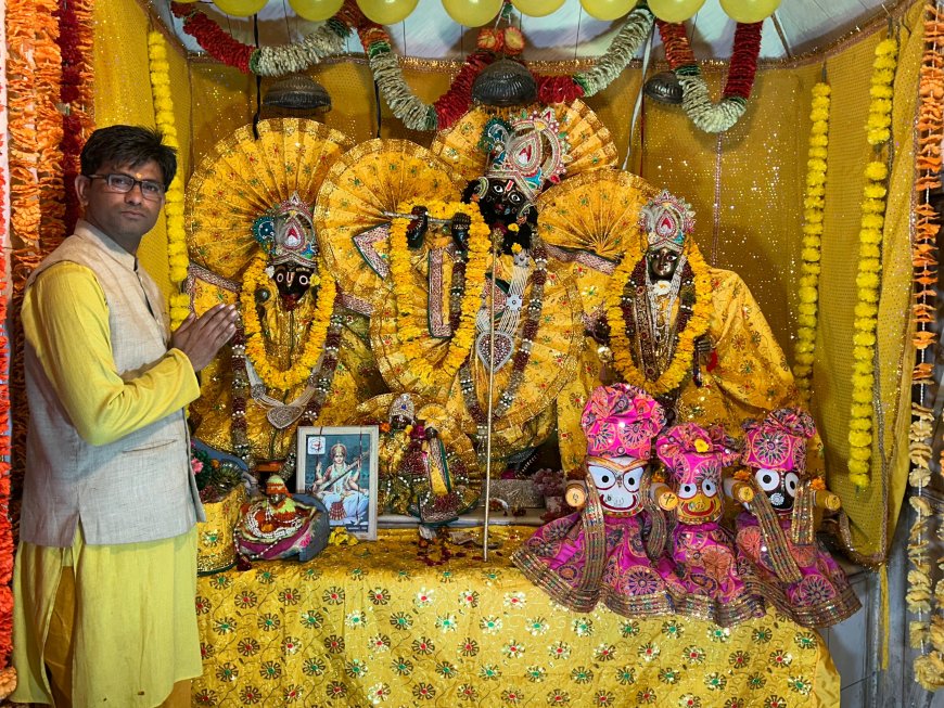 जगन्नाथ मंदिर में वसंत पंचमी के पावन पर्व  को धूमधाम से मनाया