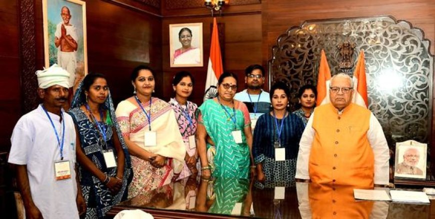 राज्यपाल श्री मिश्र ने आदिवासी क्षेत्रों में महिला सशक्तीकरण के प्रयासों से उद्यमिता विकास पर दिया जोर