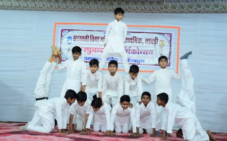 सरस्वती विद्या मंदिर रघुनन्दन वार्षिकोत्सव के साथ संस्कार और शिक्षा के अनुपम संगम का आयोजन