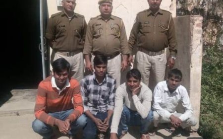 चुनाव मे हमला करने और हत्या का प्रयास के मामले में फरार चल रहे चार आरोपी गिरफ्तार