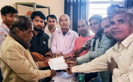 हेमलता बैरवा अध्यापिका प्रकरण मे अम्बेडकर विकास समिति गढ़ीसवाईराम(रैणी) द्वारा राष्ट्रपति के नाम ज्ञापन सौपा