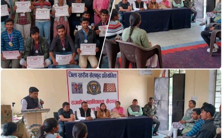 राजकीय महाविद्यालय खैरथल में हुआ जिला स्तरीय खेलकूद प्रतियोगिताओं का आरंभ