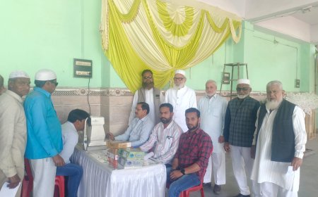 निःशुल्क नेत्र जांच व ऑपरेशन शिविर अंजुमन इत्तेहाद ए बाहमी द्वारा संपन्न