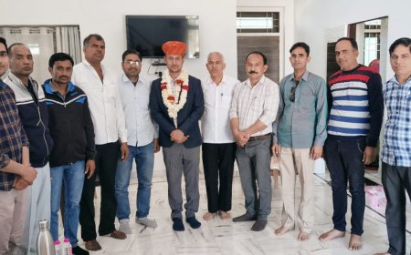 डीवाईएसपी बने बडारडा का मकराना आगमन पर किया स्वागत