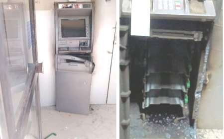 अज्ञात बदमाशों ने लूटा एसबीआई ATM, 12.5 लाख रूपयों से भरी एटीएम मशीन को गैस कटर से उखाड़ा