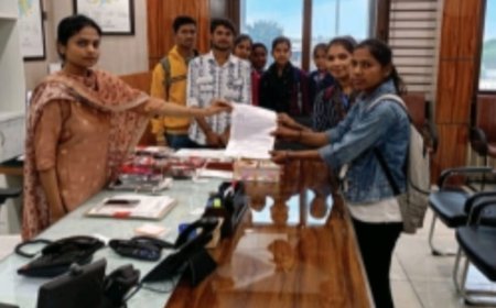 संदेशखाली में सामूहिक दुष्कर्म की घटनाओं के विरुद्ध एबीवीपी ने किया प्रदर्शन, सौंपा ज्ञापन