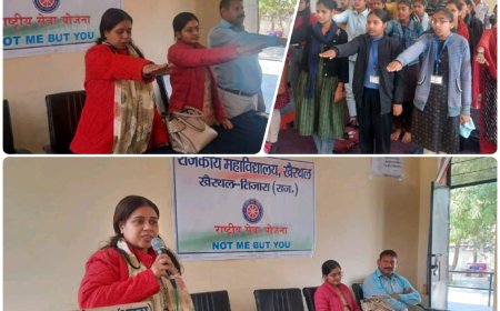 महिला दिवस के उपलक्ष्य में युवाओं ने ली मतदान की शपथ