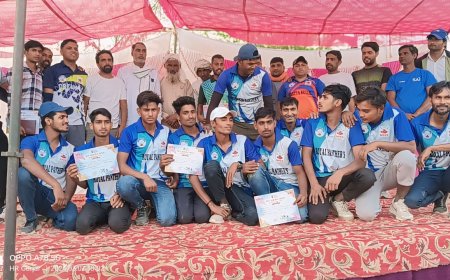 उमरैण: नेहरू युवा केंद्र द्वारा आयोजित की गई ब्लॉक स्तरीय खेलकूद प्रतियोगिता