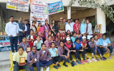 मनसा कन्या पीजी महाविद्यालय में ब्लॉक स्तरीय खेलकूद प्रतियोगिता का हुआ आयोजन