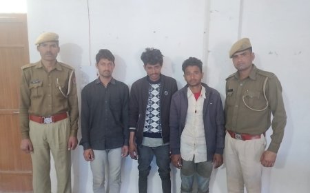 पुलिस नें 51 गौवंशों को मुक्त कराकर गौशाला भिजवाया, तीन गौतस्करों को गिरफ्तार करने में की कामयाबी हासिल