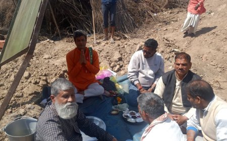 शिव सेवा समिति द्वारा शिव मंदिर निर्माण की रखी नींव