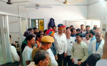 उपखंड नारायणपुर विधायक देवी सिंह शेखावत ने सामुदायिक स्वास्थ्य केंद्र में सीबीसी मशीन का किया उद्घाटन