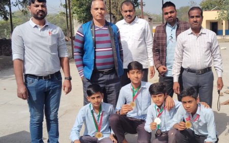 भीलवाड़ा जिले की सेपक टकरा टीम राज्यस्तर पर प्रथम