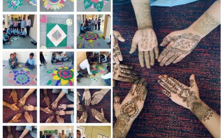 मतदाता जागरूकता के लिए पोस्टर प्रतियोगिता मेहंदी प्रतियोगिता रंगोली प्रतियोगिता नारा लेखन द्वारा जागरूकता रैली का आयोजन