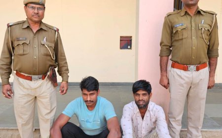 विद्यालय से समर्सीबल मोटर व जनरेटर चोरी करने के 2 आरोपी गिरफ्तार, चोरी किया सामान बरामद