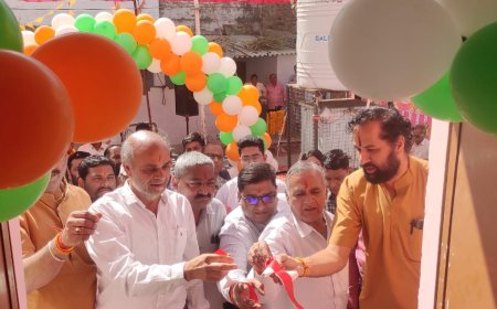 धांधोलाई व गांधीनगर में हुआ शहरी आयुष्मान आरोग्य मंदिर का लोकार्पण