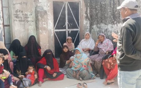 महिलाओं को दी सीवर कनेक्शन रखरखाव की जानकारी