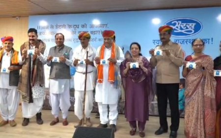 गोपालन मंत्री जोराराम कुमावत ने की लॉन्चिंग, अब मिलेगा सरस ब्राण्ड का ऊँटनी का दूध
