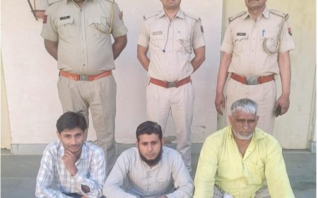 हत्या के मामले में 4 माह से फरार तीन आरोपी गिरफ्तार