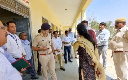 विधानसभा क्षेत्र के संवेदनशील मतदान केन्द्रों का किया निरीक्षण