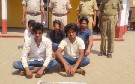 सेक्सटॉर्सन व ऑनलाइन हथियार बेचने के बहाने लोगो के साथ ठगी करने वाला गिरोह पहाडी पुलिस ने पकडा