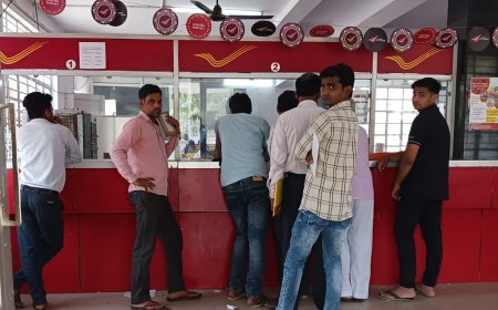 मरम्मत कार्य के चलते डाकघर में रजिस्ट्री, आधार कार्ड सहित अन्य कार्य चार घंटे रहे ठप्प