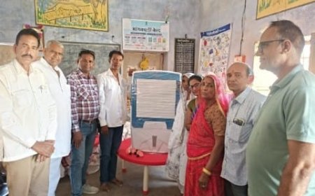 सिलावट ने अपने पिता याद में आंगनबाड़ी केंद्र में कूलर किया भेंट