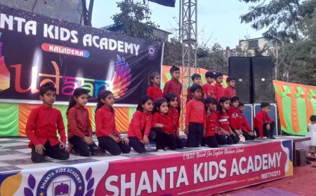 सांता किड्स एकेडमी में सांस्कृतिक कार्यक्रम का हुआ आयोजन