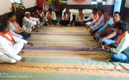 नामांकन रैली को लेकर शहर मंडल उदयपुरवाटी में हुई संगठनात्मक बैठक 