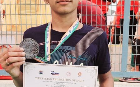 राष्ट्रीय कुश्ती में सोनू जाट ने जीता कांस्य पदक