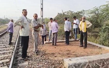 राजगढ़-बांदीकुई रेल मार्ग स्थित पुल संख्या 112 पर ट्रेन की चपेट में आने से युवक की मौत