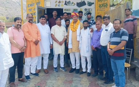 झुंझुनू भाजपा जिला अध्यक्ष सैनी का उदयपुरवाटी में हुआ जोरदार स्वागत