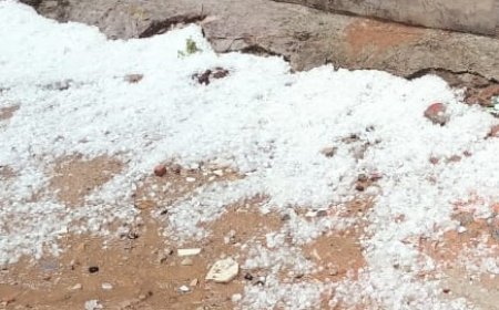 भिवाड़ी में तेज आंधी के साथ हुई ओलो की बरसात: छतों पर बिछी सफेद चादर, दो दिन खराब रहेगा मौसम