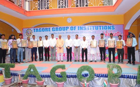 टैगोर स्कूल में आयोजित हुआ 'होली के रंग उपलब्धियों के संग' कार्यक्रम
