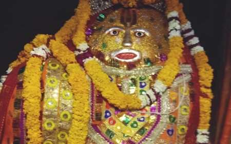 सकट के रामेश्वर धाम वीर हनुमान मंदिर में श्रद्धालुओं ने शिव रुद्राभिषेक कर किया हवन यज्ञ