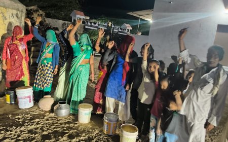 उदयपुरवाटी उपखंड क्षेत्र के गांवो में पेयजल संकट को लेकर ग्रामीणों का आंदोलन तेज