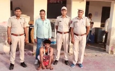 अवैध देशी शराब ले जाते नाकाबंदी कर पकड़ा, 144पव्वै देशी शराब बरामद