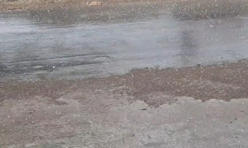 रैणी उपखंड के पिनान क्षेत्र में ओलावृष्टि: कई जगह हुई बारिश
