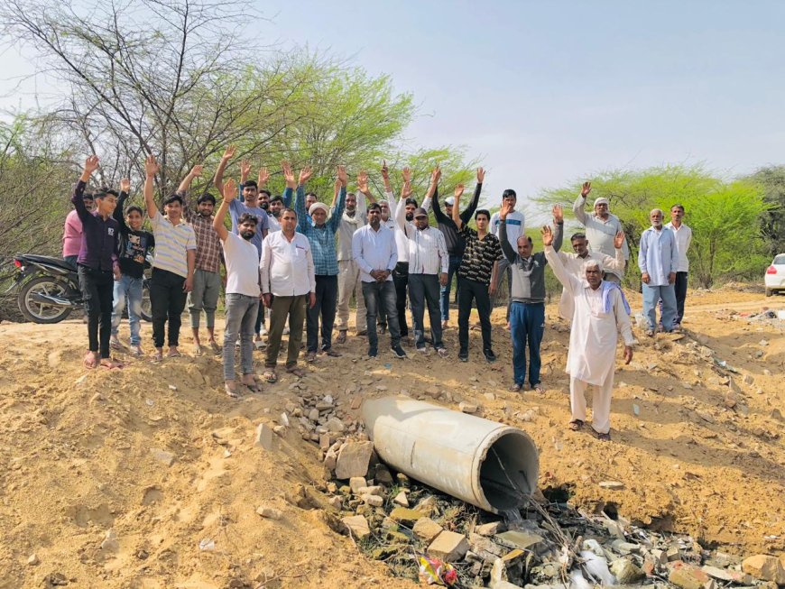 बावल हरियाणा की लगभग 600 कम्पीनियों  का केमिकल युक्त दूषित पानी छोड़ जा रहा राजस्थान की साबी नदी में जिम्मेदार मौन