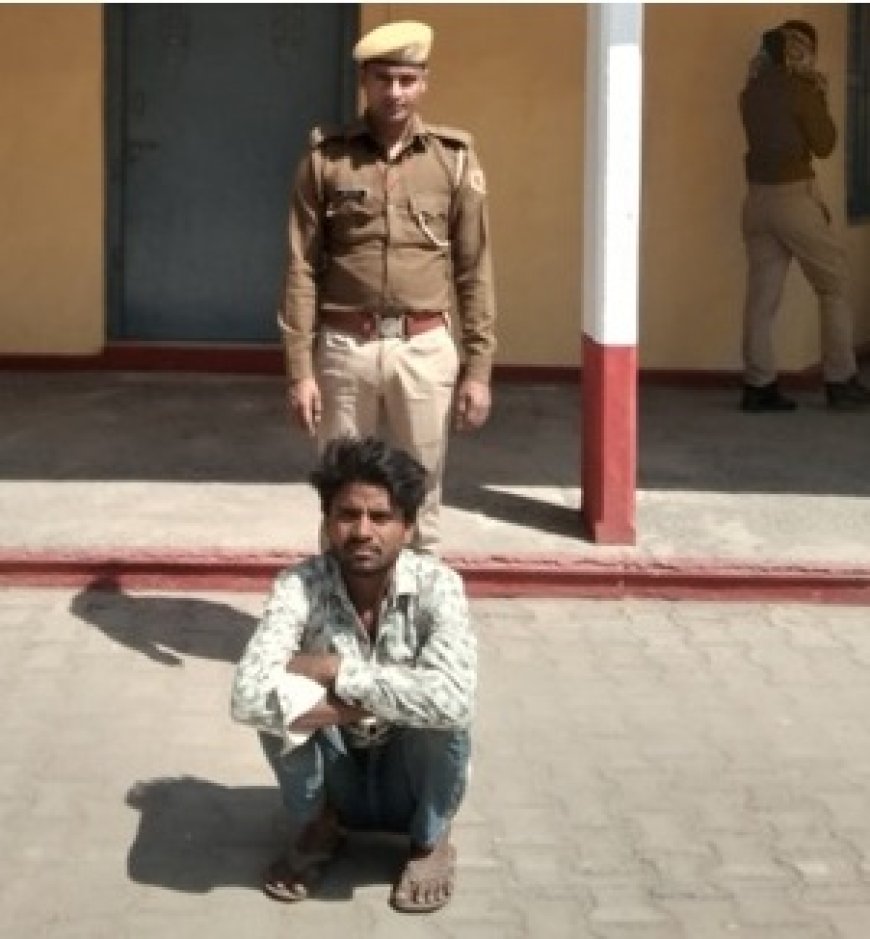  पहाड़ी थाना पुलिस ने अभियान के दौरान स्थाई वारंटी मुकीम को किया गिरफ्तार