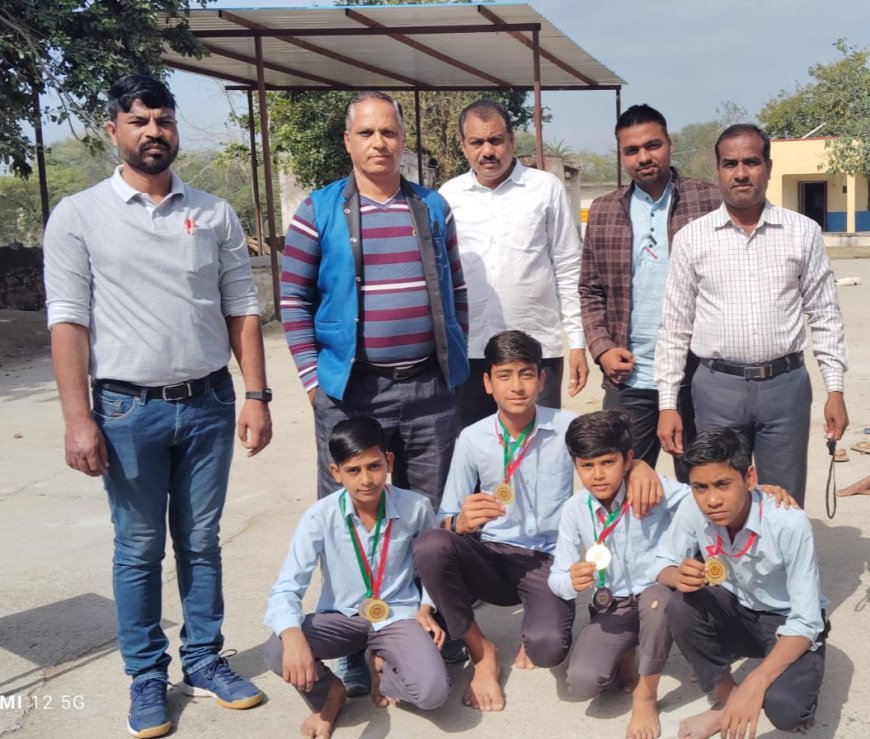 भीलवाड़ा जिले की सेपक टकरा टीम राज्यस्तर पर प्रथम