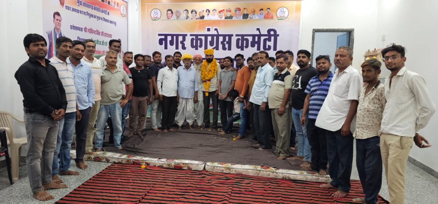 कार्यकर्ताओं ने तखतगढ़ के नवनियुक्त अध्यक्ष सुथार का किया भव्य स्वागत